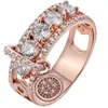 Amazon Wish Anillos de Aleación de Zirconia de Moda Europea y Americana Más Vendidos con Acabado de Alta Gama Electrochapado, Anillos de Nicho al por Mayor