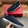 Zapatos Deportivos Casuales Ferrag de Piel de Vaca y Malla para Hombre, Zapatos de Correr Transpirables con Cordones para Hombre