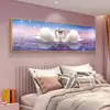 Arte de Pared Alegre para Dormitorio: Nueva Pintura Decorativa para Dormitorio Principal Estilo Chino para la Paz y la Felicidad, Mural de Pared Cálido para el Hogar