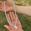 Colar Infantil Estilo Coreano com Pingente Fofo, em Estoque, Acessório de Desenho Animado Acrílico de Princesa Fofa