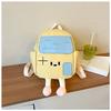 Ins Style Red House Cartoon Mochila Infantil Estilo Japonês All-match Cartoon Mochila de Jardim de Infância Tridimensional Emendada Cor Mochila