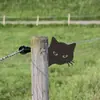 Valla para gatos de hierro forjado nueva transfronteriza para exteriores tarjeta diseño creativo decoración de patio manualidades metálicas enchufable