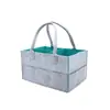 Bolsa de fieltro para pañales nueva y portátil transfronteriza, bolsa de almacenamiento para artículos de bebé, juguetes, pañales, bolsa de pañales de gran capacidad