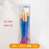 Set de brochas de maquillaje de cuatro piezas con cola de pez, mango de cristal, cerdas suaves, herramientas de belleza brillantes, láser, disponible para venta al por mayor