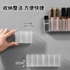 Caja de Almacenamiento de Lápiz Labial Colgante de Pared sin Perforaciones Gabinete con Espejo Lápiz de Cejas Tijeras Brocha Dividido Transparente Objetos Pequeños Organizar Estante de Almacenamiento