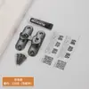 Pestillo de Puerta sin Taladro para Cerradura de Puerta Corredera de Baño Cerradura de Puerta Sencilla para Dormitorio