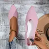 Sapatos slip-on versáteis e respiráveis, sapatos baixos confortáveis com bico fino vazado, novos sapatos casuais rasos femininos de verão 2026