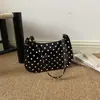 Bolso de Mujer de Moda 2026 Nuevo Elegante Lunares Fresco Bolso de Hombro para Debajo del Brazo Lindo Estudiante Uso Diario Bolso de Hombro