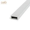 Ordem zuo PVC tubo retangular branco brilhante superfície extrusão perfil do tubo ABS extrusão a frio tubo quadrado desenho amostra ding