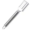 Raspador Multifuncional de Escamas de Pescado de Acero Inoxidable, Removedor Profesional de Escamas de Pescado, Cepillo para Escamas, Se Puede Grabar con Láser con Logo, Al Por Mayor
