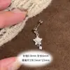 Brilhante Pingente de Estrela de Cinco Pontas com Zircônia e Brincos de Aço Titânio para Mulheres, Elegantes Tarraxas de Estrela e Brincos Pendentes