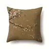 Funda de Almohada Geométrica de Rama de Hoja para Sofá, Funda de Cojín de Oficina de un Solo Lado, Funda de Almohada para Sala de Estar, Funda de Almohada Lumbar para Ciclismo