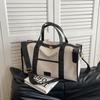 Bolso de Gran Capacidad para Mujer Combinable 2024 Nueva Moda Lona Bandolera Negocios Equipaje Bolsa de Viaje Portátil para Corta Distancia