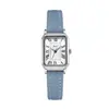 Rscy Moda Reloj para Mujer Estilo Europeo y Americano Simple Accesible Lujo Correa Reloj para Mujer Esfera Pequeña Cuadrado Totalmente Automático Reloj de Cuarzo