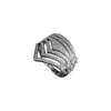 Anillo de Moda para Mujer con Incrustaciones de Cobre y Circonita de Múltiples Capas, Anillo de Cobre de Joyería de Alto Nivel Estilo Europeo y Americano, Superventas Transfronterizo