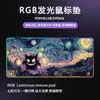 Pintura al Óleo Pokémon Alfombrilla Grande para Escritorio Venta Caliente Transfronteriza Alfombrilla Grande Luminosa RGB para Ratón de Juego Venta Directa de Fábrica