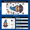 4 de Julio Día de la Independencia Americana Enano Águila Calva Pegatina Electrostática Ventana de Vidrio Decoraciones de Atmósfera Festiva