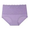 Paquete de 3/4 Talla Grande con Ribete de Encaje Cintura Alta Control de Abdomen Calzones Ropa Interior Cómoda y Sexy para Mujer