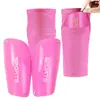 Meias de futebol respiráveis com grade transfronteiriça, inserção para perna, adulto, camada dupla, bolso, leggings macios