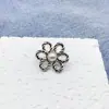 Ferramenta de Afinar Cintura com Botão de Metal Flor de Seis Pétalas, Botões Destacáveis Sem Pregos, Redução de Tamanho de Saia Jeans Sem Furos