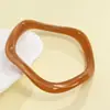 Pulseras Transfronterizas Europeas y Americanas con Diseño de Ola Irregular, Material Acrílico, Colores Mixtos, Joyería de Mano de Alta Gama, Simple y a la Moda
