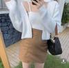 2026 Cardigan Suéter de Veludo de Visão Feminino Jaqueta Estilo Coreano Solto Outono e Inverno Espessado Estilo Suave Peça Superior de Duas Peças para Mulheres