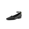 Zapatos Mary Jane Resistentes y Seguros, Piel de Vaca de Primera Capa, Colección Otoño 2025, Tacón de Bloque Bajo, Punta Cuadrada Pequeña, Piel Genuina, Hebilla de Correa Única, Zapatos para Mujer