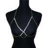 Comercio exterior transfronterizo, joyería de moda europea y americana, nueva y sexy cadena de garra de agua, cadena de pecho de bikini, cadena corporal