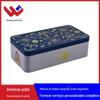 Lata de Metal Retangular com Tampa e Fechamento Inferior para Embalagem de Chá, Adequada para Armazenamento de Tieguanyin e Biluochun