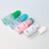 Botella de Plástico con Gotero de 50ml, Botella de Líquido Esencial de Presión, Botella Transparente de PET para Base de Músculo, Material de Empaque para Cuidado de la Piel