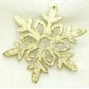 Jiujiang Huansong Christmas Craft Co., Ltd. Decoraciones Navideñas Polvo Brillante Copo de Nieve Colgante para Árbol de Navidad