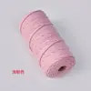 Fornecimento Direto da Fábrica Cordão de Algodão de 3 mm com Alma, Corda de Algodão Trançada, Cordão de Algodão Colorido para Decoração, Cordão Colorido Teçido à Mão