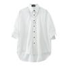 Collar de Metal de Diablo de Moda Camisa Atractiva para Hombre Estilo Hong Kong Calle hiphop Color Sólido Versátil Camisa de Media Manga