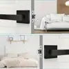 Cerradura de Manija de Tres Barras de Alta Resistencia Americana, Pinza de Canal, Cerradura de Puerta de Habitación sin Llave, Cerradura de Puerta Ligera, Especialmente Diseñada para Cerradura de Tres Barras de Comercio Exterior