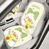 Cojín para Asiento de Coche Verano Seda de Hielo Funda para Asiento Casual Dibujos Animados Cojín de Asiento de Medio Paquete Cuadros Antideslizante Transpirable Cojín para Asiento Trasero