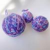 Serie Morado Azul Rosa 4 5 6CM bola de lana bola de espuma de piel bola para envolver decoración navideña ramo adornos para decoración de ventana