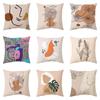 Almohada Morandi de Amazon moda arte abstracto artístico fresco geométrico línea ilustración cojín decorativo para sofá