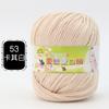 Ovillo de Lana para Bebé de 6 hebras Seda Proteína Terciopelo Algodón de Leche Zapatillas Tejidas a Mano Suéter Crochet Bolsa de Materiales DIY
