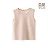 Chaleco de Verano Fino de Modal para Bebé que Protege la Barriga para Niños y Niñas, Camisola Sin Costuras de Ropa Interior para Niños