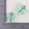 Pingente de borboleta em madrepérola de liga metálica para gota de óleo, acessórios de brinco DIY feitos à mão, materiais para joias de pulseira e colar