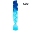 Trenza Jumbo Africana de Colores, Trenzas Sueltas Grandes, Rastas de Color Degradado, Procesamiento Personalizado