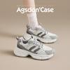 Zapatos de Padre Augu Shiden de Suela Gruesa Grises para Mujer 2026 Nuevo Verano Suela Suave Ligeros para Senderismo Casual Deportivos