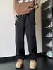 Calças Fitness Ebay Calças Cargo Retas Masculinas Multibolsos Soltas Outdoor Casual Cáqui Preto Pronta Entrega