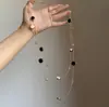 Colar Longo Irregular de Pedras Naturais Estilo Retro para Mulheres, Estilo Étnico Boêmio, Luxo Leve, Corrente de Clavícula Exquisita da Moda