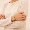 Acero Inoxidable Acero de Titanio Simple Europeo y Americano Colgante de Amor Pulsera Collar para Mujer Joyería al por Mayor Transfronterizo Comercio Exterior Conjunto