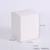 Caja Misteriosa de Papel Kraft al por Mayor Caja Cuadrada Vacía Caja para Regalo de Muñeca Pequeña Caja de Café con Asa Caja de Embalaje para Regalo de Cartulina Blanca