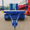 Semirremolque de Plataforma Baja 4 Ejes 13m Transporte de Equipo Pesado Remolque con Barra de Tiro Fábrica Exportación