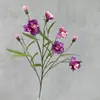 Cravos pequenos de várias cabeças adereços de fotografia flores artificiais decoração de casa hotel flores de seda decoração de casamento Dia do Professor flores falsas