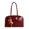 2026 Nuevo Bolso de Hombro Gran Capacidad Bolso Tote Retro Europeo y Americano Textura de Alta Calidad Color Sólido Bolso de Axila