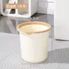 Cubo de Basura Hogar Sala de Estar Tamaño Grande Cocina Gran Capacidad Diámetro Grande Anillo de Presión Baño Inodoro Alta Apariencia Papelera